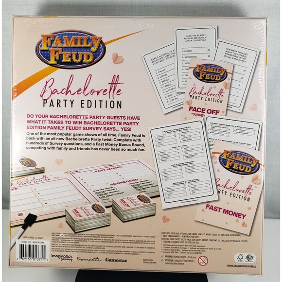 Family Feud Bachelorette Party Edition by Spin Master Games Adult 17+ New - Picture 8 of 16